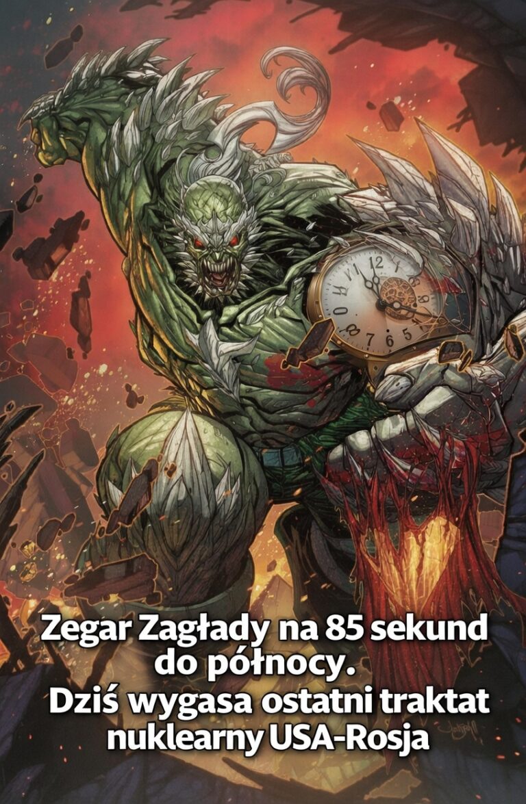 Zegar Zagłady na 85 sekundach do północy. Dziś wygasa ostatni traktat nuklearny USA-Rosja