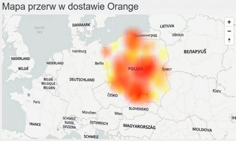 Orange Polska sparaliżowany awarią - tysiące zgłoszeń na Downdetector, infolinia nie odpowiada