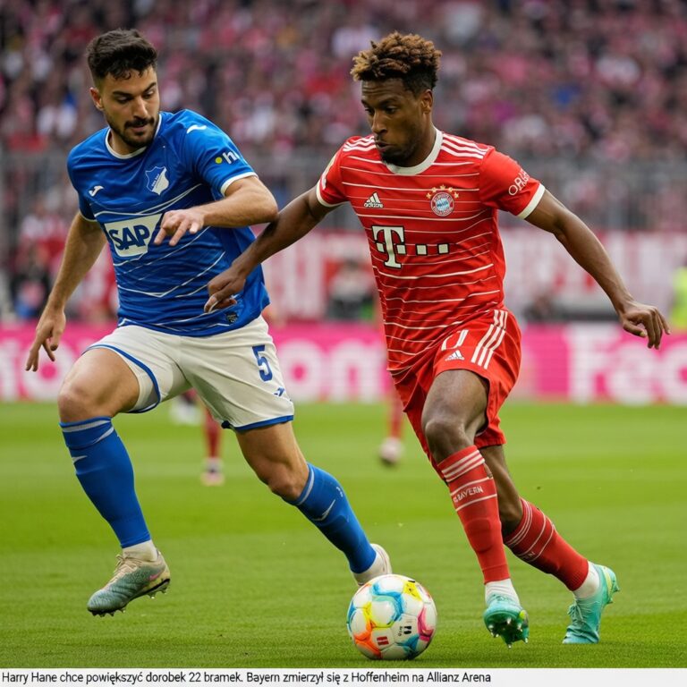 Harry Kane chce powiększyć dorobek 22 bramek. Bayern zmierzy się z Hoffenheim na Allianz Arena