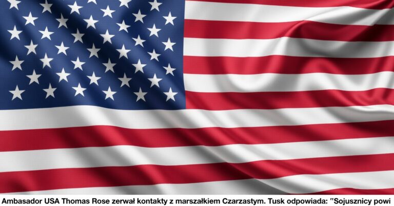 Ambasador USA Thomas Rose zerwał kontakty z marszałkiem Czarzastym. Tusk odpowiada: "Sojusznicy powinni się szanować"