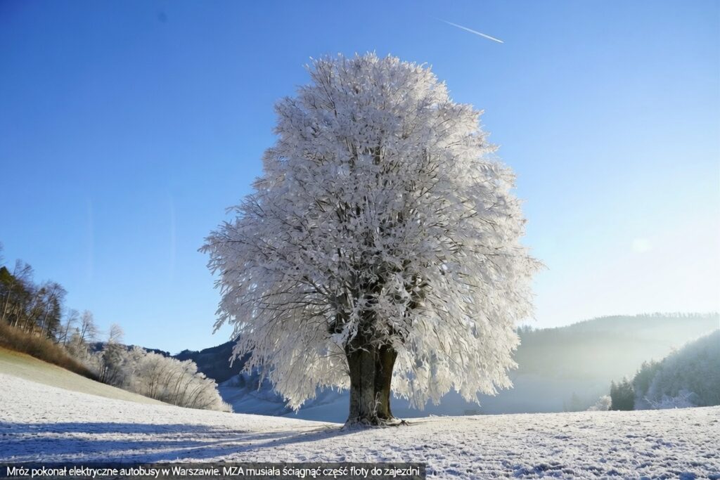 Mróz pokonał elektryczne autobusy w Warszawie. MZA musiała ściągnąć część floty do zajezdni