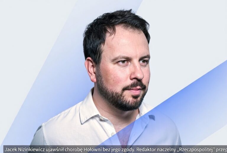Jacek Nizinkiewicz ujawnił chorobę Hołowni bez jego zgody. Redaktor naczelny "Rzeczpospolitej" przeprasza