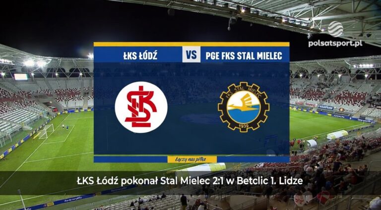 ŁKS Łódź pokonał Stal Mielec 2:1 w Betclic 1. Lidze