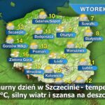 Pochmurny dzień w Szczecinie - temperatura 4°C, silny wiatr i szansa na deszcz