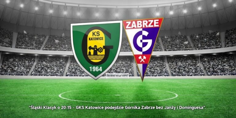 Śląski Klasyk o 20:15 – GKS Katowice podejmie Górnika Zabrze bez Janży i Dominguesa