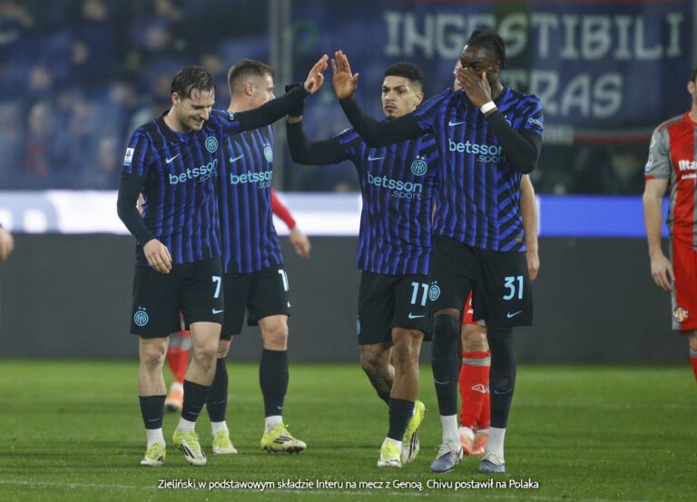Zieliński w podstawowym składzie Interu na mecz z Genoą. Chivu postawił na Polaka