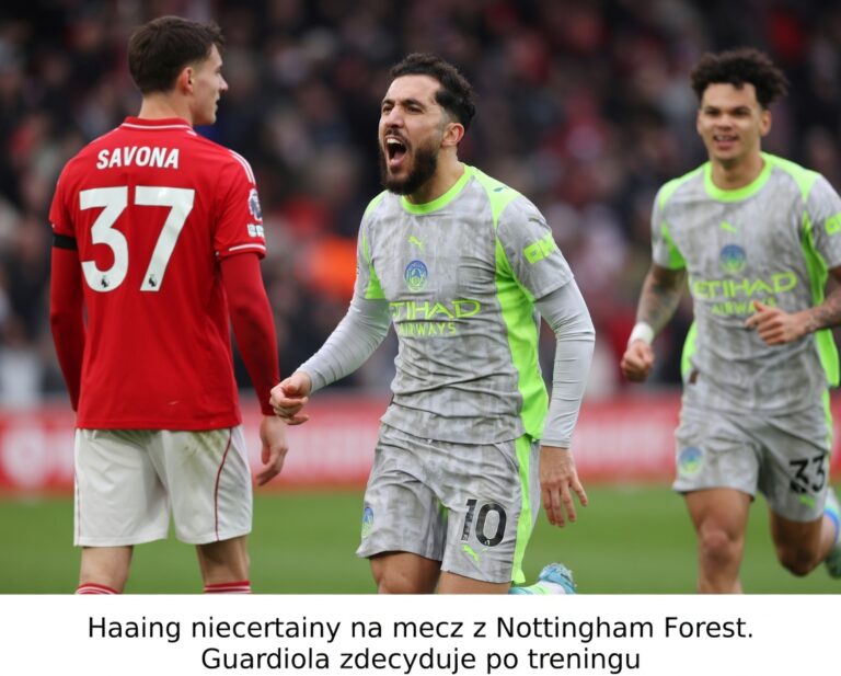 Haaland niepewny na mecz z Nottingham Forest. Guardiola zdecyduje po treningu