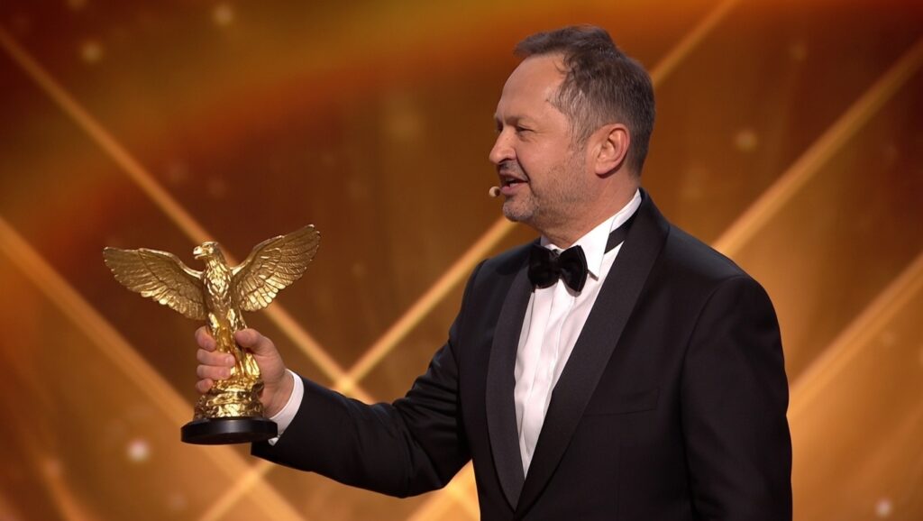 Andrzej Konopka przekazał statuetkę Orła młodemu aktorowi. "To nadzieja polskiego kina"